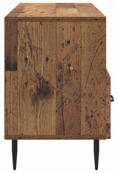 VidaXL TV szekrény fiókkal Antik Fa 102 x 34,5 x 50 cm Szerelt Fa