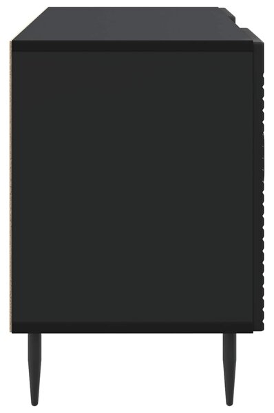VidaXL TV szekrény Fekete 102 x 34,5 x 50 cm Szerelt Fa