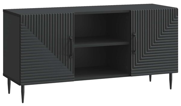 VidaXL TV szekrény Fekete 102 x 34,5 x 50 cm Szerelt Fa