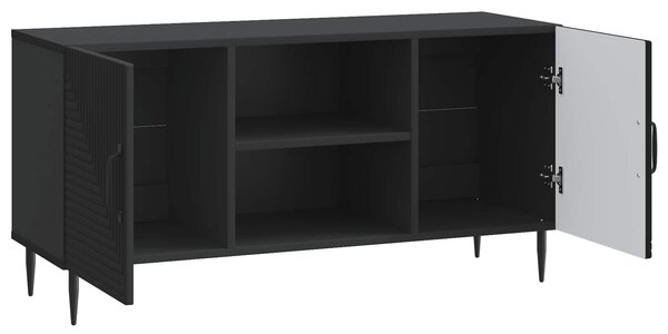 VidaXL TV szekrény Fekete 102 x 34,5 x 50 cm Szerelt Fa