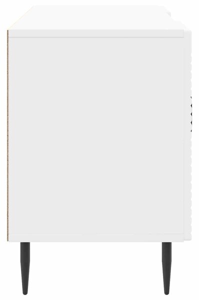 VidaXL TV szekrény Magasfényű Fehér 102 x 34,5 x 50 cm Szerelt Fa