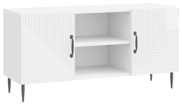 VidaXL TV szekrény Magasfényű Fehér 102 x 34,5 x 50 cm Szerelt Fa