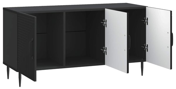 VidaXL TV szekrény Fekete 99 x 34,5 x 50 cm Szerelt Fa