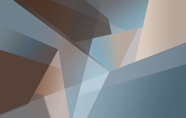 Fotótapéta absztrakt geometria kék és barna árnyalatokban, Fotótapéta absztrakt, w05064 : Uwalls.hu