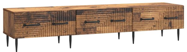 VidaXL TV szekrény fiókkal Antik Fa 147 x 34,5 x 30 cm Szerelt Fa