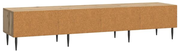 VidaXL TV szekrény Kézműves Tölgy 147 x 34,5 x 30 cm Szerelt Fa