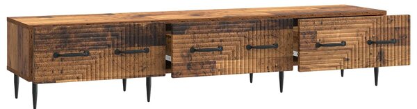 VidaXL TV szekrény fiókkal Antik Fa 147 x 34,5 x 30 cm Szerelt Fa
