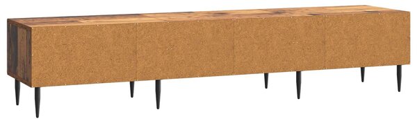 VidaXL TV szekrény fiókkal Antik Fa 147 x 34,5 x 30 cm Szerelt Fa