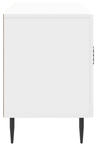 VidaXL TV szekrény Magasfényű Fehér 99 x 34,5 x 50 cm Szerelt Fa