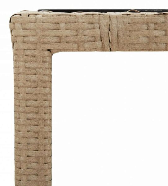 VidaXL Polyrattan Kerti Étkezőgarnitúra - 7 részes - Bézs