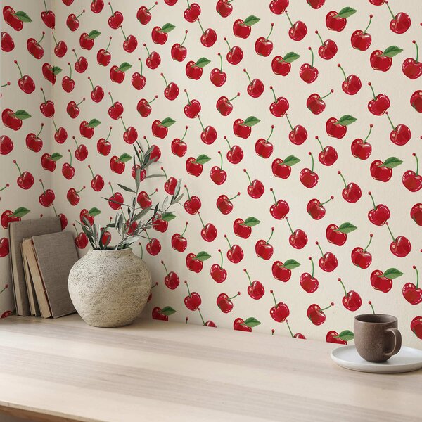 Tapéta Lédús cseresznye, Tapétá unikális, a01146 : Uwalls.hu
