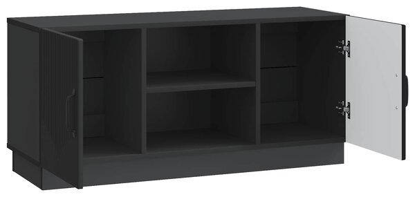 VidaXL TV szekrény Fekete 102 x 34,5 x 47 cm Szerelt Fa