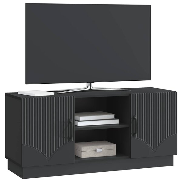 VidaXL TV szekrény Fekete 102 x 34,5 x 47 cm Szerelt Fa