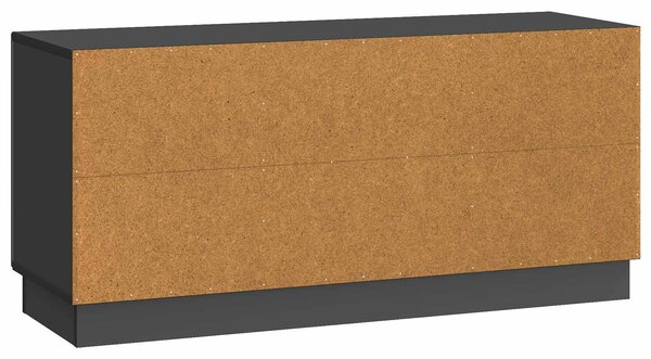VidaXL TV szekrény Fekete 102 x 34,5 x 47 cm Szerelt Fa