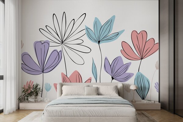 Fotótapéta Absztrakt virágok, Fotótapéta modern, w05191v2 : Uwalls.hu