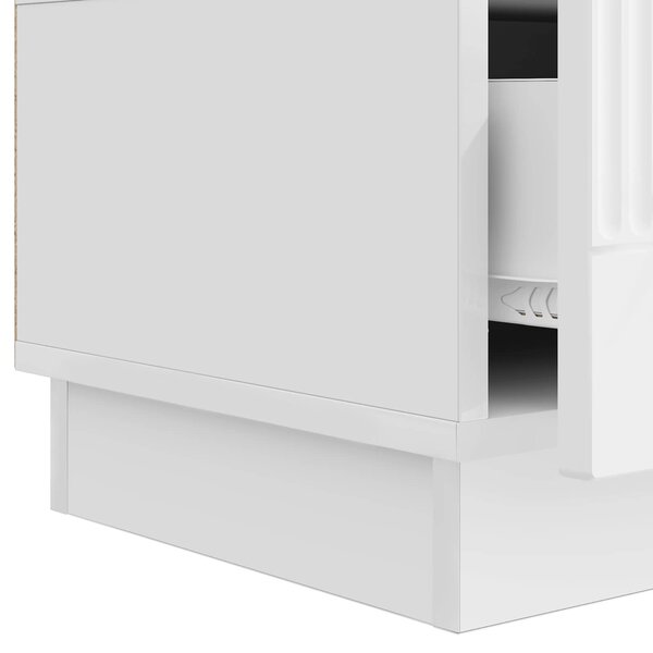 VidaXL TV szekrény Magasfényű Fehér 147 x 34,5 x 27 cm Szerelt Fa