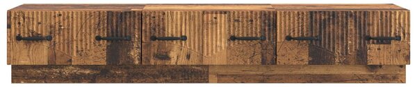 VidaXL TV szekrény fiókkal Antik Fa 147 x 34,5 x 27 cm Szerelt Fa