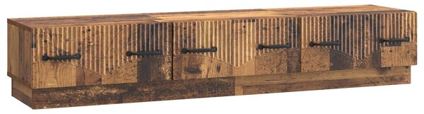 VidaXL TV szekrény fiókkal Antik Fa 147 x 34,5 x 27 cm Szerelt Fa