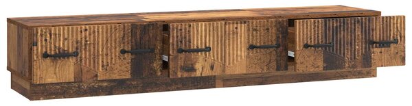 VidaXL TV szekrény fiókkal Antik Fa 147 x 34,5 x 27 cm Szerelt Fa