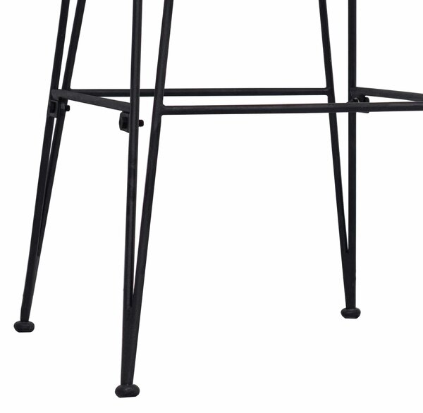 VidaXL Étkezőszék 2 pcs Természetes 41 x 55 x 85 cm Rattan és acél