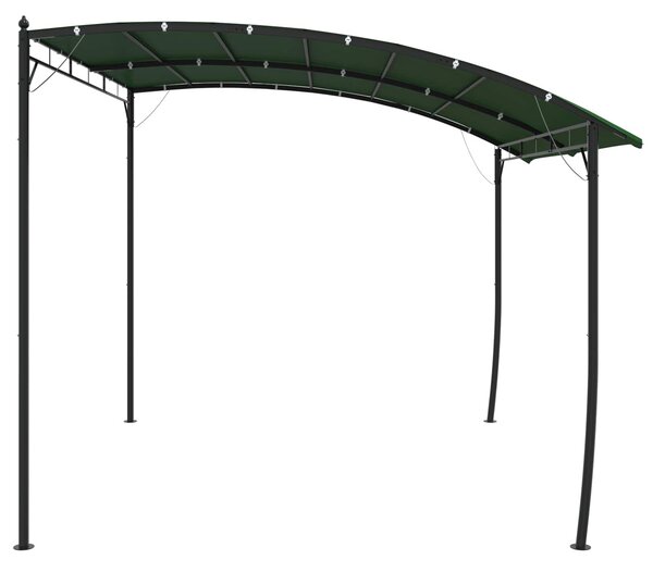 VidaXL Pavilon 3 x 3 x 2,55 m, Szövet és Alumínium 180, Zöld