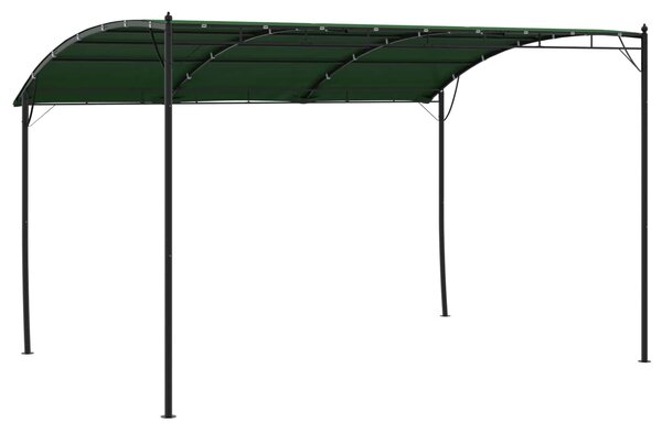 VidaXL Pavilon 4 x 3 x 2,55 m, Szövet és Alumínium 180, Zöld