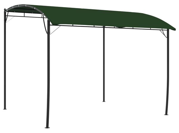 VidaXL Pavilon 3 x 3 x 2,55 m, Szövet és Alumínium 180, Zöld