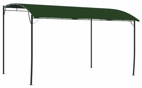 VidaXL Pavilon 4 x 3 x 2,55 m, Szövet és Alumínium 180, Zöld
