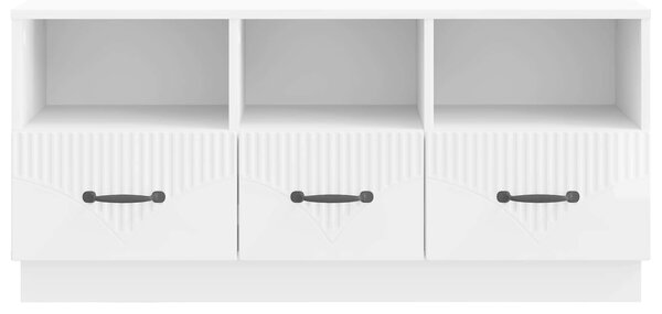 VidaXL TV szekrény Magasfényű Fehér 102 x 34,5 x 47 cm Szerelt Fa