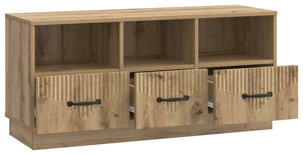 VidaXL TV szekrény Kézműves Tölgy 102 x 34,5 x 47 cm Szerelt Fa