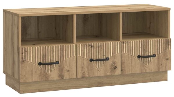 VidaXL TV szekrény Kézműves Tölgy 102 x 34,5 x 47 cm Szerelt Fa