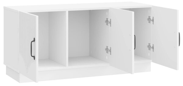 VidaXL TV szekrény Magasfényű Fehér 99 x 34,5 x 47 cm Szerelt Fa