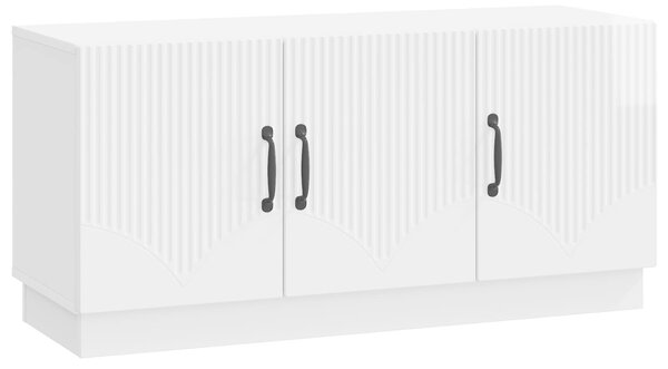 VidaXL TV szekrény Magasfényű Fehér 99 x 34,5 x 47 cm Szerelt Fa