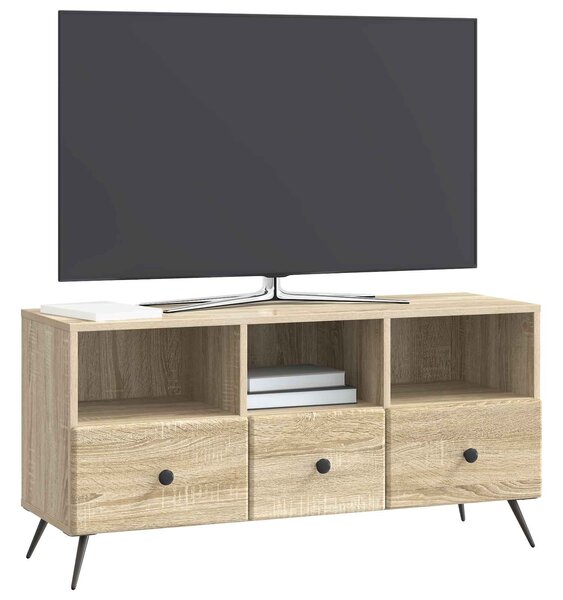 VidaXL TV szekrény fiókkal Sonoma Tölgy 102 x 34,5 x 50 cm Szerelt Fa