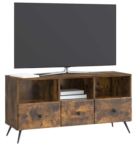 VidaXL TV szekrény fiókkal Füstös Tölgy 102 x 34,5 x 50 cm Szerelt Fa