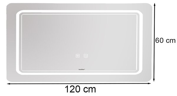 Vid 120 tükör led világítással