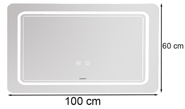 Vid 100 tükör led világítással