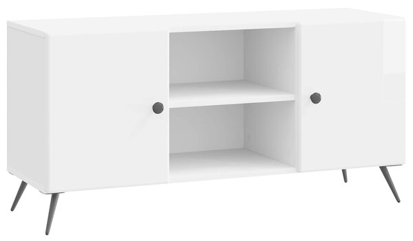 VidaXL TV szekrény Magasfényű Fehér 102 x 34,5 x 50 cm Szerelt Fa