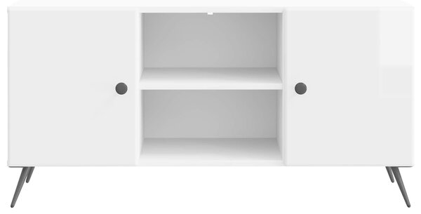 VidaXL TV szekrény Magasfényű Fehér 102 x 34,5 x 50 cm Szerelt Fa