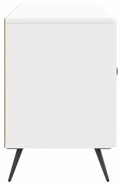 VidaXL TV szekrény Magasfényű Fehér 102 x 34,5 x 50 cm Szerelt Fa