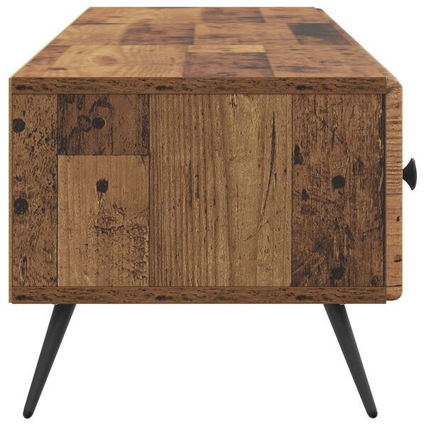 VidaXL TV szekrény fiókkal Antik Fa 147 x 34,5 x 30 cm Szerelt Fa
