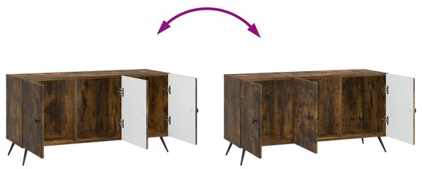 VidaXL TV szekrény Füstös Tölgy 99 x 34,5 x 50 cm Szerelt Fa