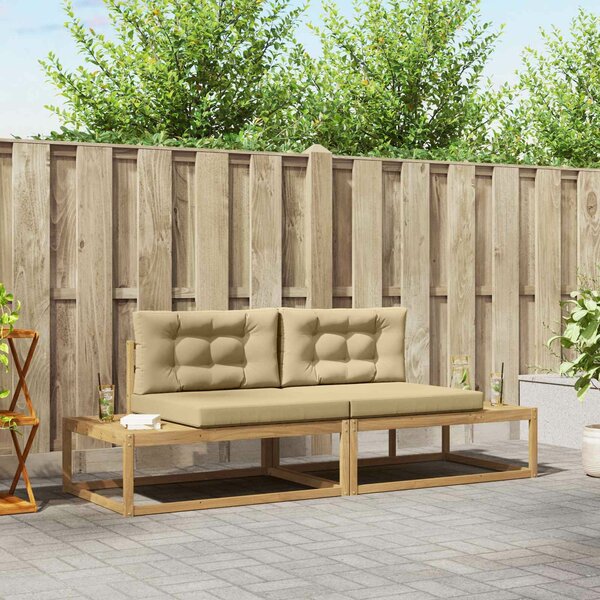 VidaXL Kültéri kanapé szett Fehér 230,5 x 83 x 73 cm Poliészter