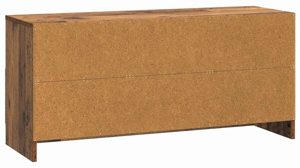 VidaXL TV szekrény fiókkal Antik Fa 102 x 34,5 x 47 cm Szerelt Fa
