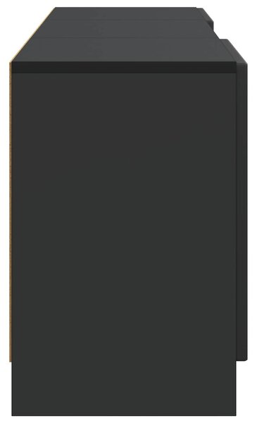 VidaXL TV szekrény Fekete 150 x 31 x 47 cm Szerelt Fa
