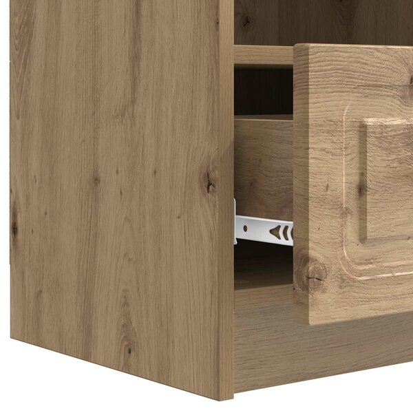 VidaXL TV szekrény Kézműves Tölgy 102 x 34,5 x 47 cm Szerelt Fa