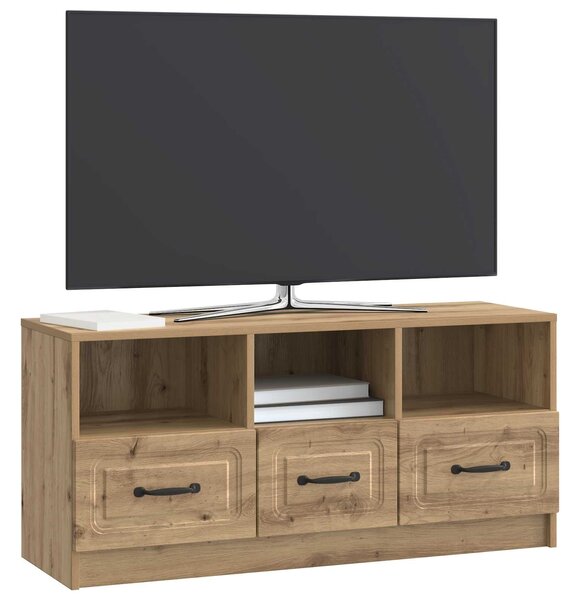 VidaXL TV szekrény Kézműves Tölgy 102 x 34,5 x 47 cm Szerelt Fa