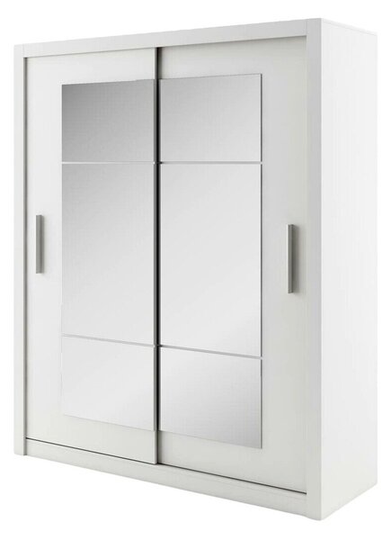 Gardróbszekrény Cirdelu 103, Laminált forgácslap, 215x180x60cm, Fehér