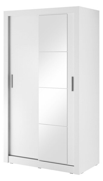 Gardróbszekrény Fresno 118, Laminált forgácslap, 215x120x60cm, Fehér