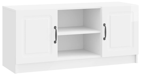 VidaXL TV szekrény Magasfényű Fehér 102 x 34,5 x 47 cm Szerelt Fa